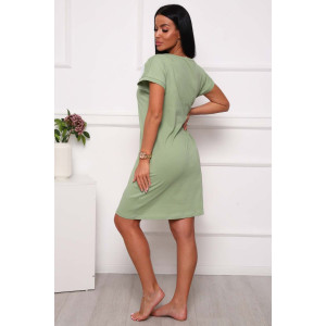 Сорочка женская №29511 кулирка (последний размер) оливковый 48,50