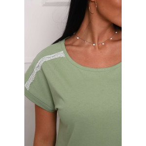 Сорочка женская №29511 кулирка (последний размер) оливковый 48,50