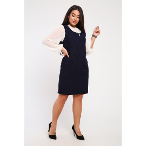 Сарафан женский №32731 микровельвет (последний размер) темно-синий 52,54 Сарафан женский №32731 микровельвет (последний размер) темно-синий 52,54