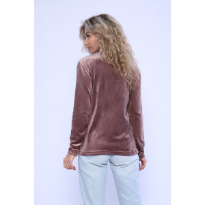 Водолазка женская №78541 велюр (последний размер) кофейный 48,56 Водолазка женская №78541 велюр (последний размер) кофейный 48,56