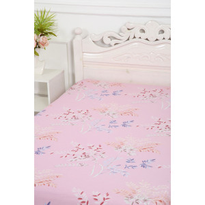 Простыня классическая сатин "Нежность" розовый (последний размер) 150х215
