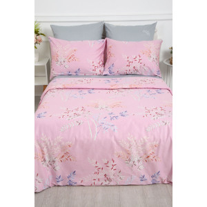 Простыня классическая сатин "Нежность" розовый (последний размер) 150х215