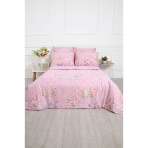 Простыня классическая сатин "Нежность" розовый (последний размер) 150х215