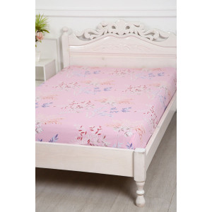 Простыня классическая сатин "Нежность" розовый (последний размер) 150х215