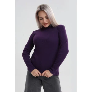Водолазка женская ВЖ0059 кашкорсе (р-ры: XS-6XL) темно-фиолетовый Водолазка женская ВЖ0059 кашкорсе (р-ры: XS-6XL) темно-фиолетовый