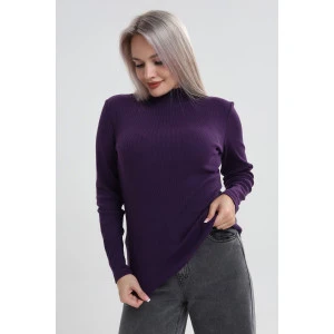 Водолазка женская ВЖ0059 кашкорсе (р-ры: XS-6XL) темно-фиолетовый Водолазка женская ВЖ0059 кашкорсе (р-ры: XS-6XL) темно-фиолетовый