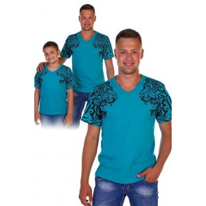 Мужская футболка "Эдгард" кулирка (р-ры: 48-58) изумруд