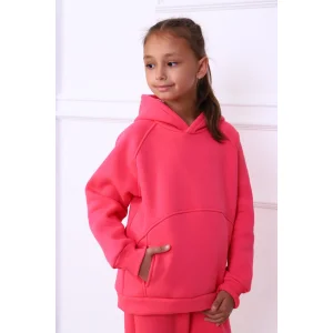 Костюм двойка детский МЛШ-24 "Dandy" футер 3-х нитка с начесом (р-ры: 122-152) коралловый