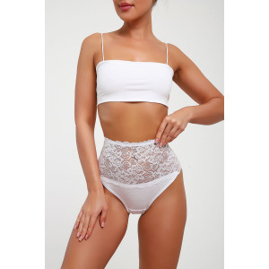 Трусы женские №18983 кулирка с лайкрой (последний размер) белый 50
