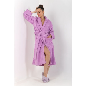 Халат женский "Комфорт-3" махра (последний размер) лиловый 50