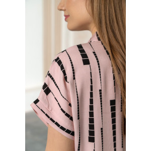 Костюм двойка женский "Кристалл-3" штапель (последний размер) пудровый 52