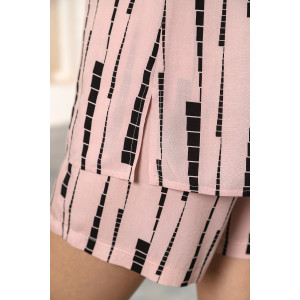 Костюм двойка женский "Кристалл-3" штапель (последний размер) пудровый 52