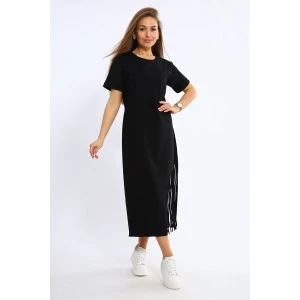 Платье женское 4108г кулирка (р-ры: 42-60) черный Платье женское 4108г кулирка (р-ры: 42-60) черный