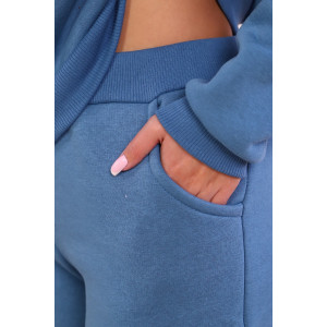 Костюм двойка женский "Лика" М345 футер 3-х нитка с начёсом (последний размер) индиго 58 Костюм двойка женский "Лика" М345 футер 3-х нитка с начёсом (последний размер) индиго 58