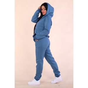 Костюм двойка женский "Лика" М345 футер 3-х нитка с начёсом (последний размер) индиго 58 Костюм двойка женский "Лика" М345 футер 3-х нитка с начёсом (последний размер) индиго 58