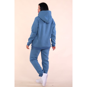 Костюм двойка женский "Лика" М345 футер 3-х нитка с начёсом (последний размер) индиго 58 Костюм двойка женский "Лика" М345 футер 3-х нитка с начёсом (последний размер) индиго 58