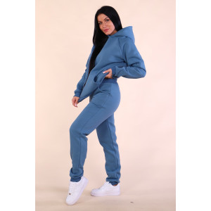 Костюм двойка женский "Лика" М345 футер 3-х нитка с начёсом (последний размер) индиго 58 Костюм двойка женский "Лика" М345 футер 3-х нитка с начёсом (последний размер) индиго 58