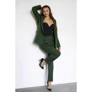 Костюм двойка женский КД-070ТР туран (последний размер) хаки 54,56