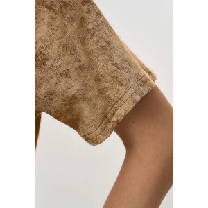 Футболка женская "Варенка" хлопок (р-ры: S-XL) коричневый Футболка женская "Варенка" хлопок (р-ры: S-XL) коричневый