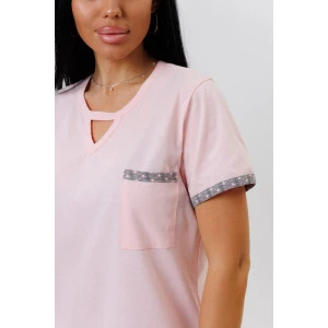 Костюм двойка женский №2142 кулирка (р-ры: 46-56) розовый