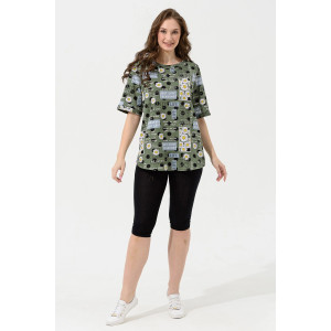 Костюм двойка женский "Дачный сезон" 2198-К/Ви трикотаж (последний размер) зеленый 54 Костюм двойка женский "Дачный сезон" 2198-К/Ви трикотаж (последний размер) зеленый 54