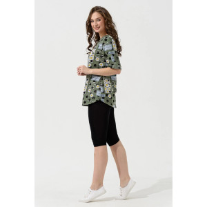 Костюм двойка женский "Дачный сезон" 2198-К/Ви трикотаж (последний размер) зеленый 54 Костюм двойка женский "Дачный сезон" 2198-К/Ви трикотаж (последний размер) зеленый 54