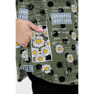 Костюм двойка женский "Дачный сезон" 2198-К/Ви трикотаж (последний размер) зеленый 54 Костюм двойка женский "Дачный сезон" 2198-К/Ви трикотаж (последний размер) зеленый 54