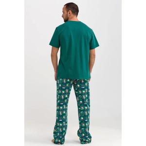 Пижама мужская "Все будет!" 2262-К трикотаж (последний размер) изумрудный 54 Пижама мужская "Все будет!" 2262-К трикотаж (последний размер) изумрудный 54