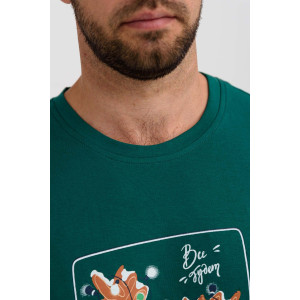 Пижама мужская "Все будет!" 2262-К трикотаж (последний размер) изумрудный 54 Пижама мужская "Все будет!" 2262-К трикотаж (последний размер) изумрудный 54