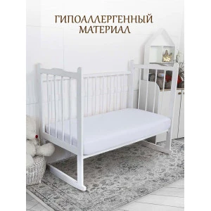 Простыня детская на резинке кулирка 037226 белый Простыня детская на резинке кулирка 037226 белый