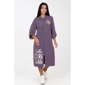 Кардиган женский "Бохо" КрФ-2329 футер (последний размер) коричневый 54 Кардиган женский "Бохо" КрФ-2329 футер (последний размер) коричневый 54