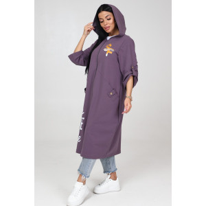 Кардиган женский "Бохо" КрФ-2329 футер (последний размер) коричневый 54 Кардиган женский "Бохо" КрФ-2329 футер (последний размер) коричневый 54