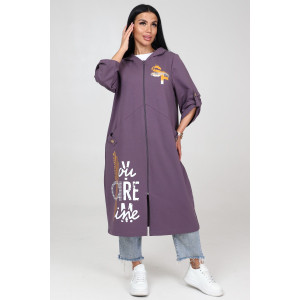 Кардиган женский "Бохо" КрФ-2329 футер (последний размер) коричневый 54 Кардиган женский "Бохо" КрФ-2329 футер (последний размер) коричневый 54