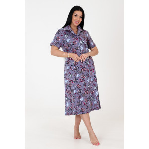 Платье женское "Бабушка" ПлК-241 кулирка (последний размер) серая крапива 58 Платье женское "Бабушка" ПлК-241 кулирка (последний размер) серая крапива 58