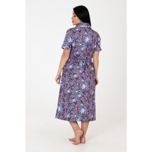 Платье женское "Бабушка" ПлК-241 кулирка (последний размер) серая крапива 58 Платье женское "Бабушка" ПлК-241 кулирка (последний размер) серая крапива 58