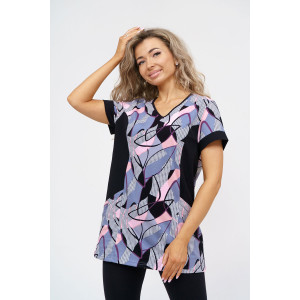 Костюм двойка женский №36949 кулирка с лайкрой (р-ры: 48-62)