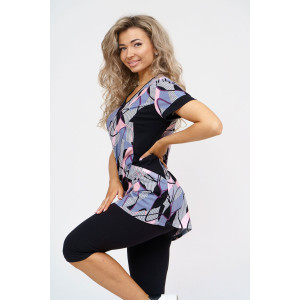 Костюм двойка женский №36949 кулирка с лайкрой (р-ры: 48-62)