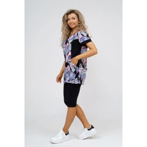 Костюм двойка женский №36949 кулирка с лайкрой (р-ры: 48-62)