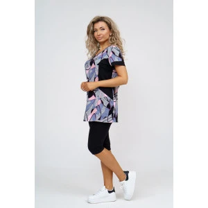 Костюм двойка женский №36949 кулирка с лайкрой (р-ры: 48-62)