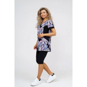 Костюм двойка женский №36949 кулирка с лайкрой (р-ры: 48-62)