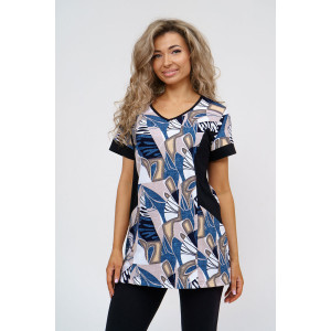 Костюм двойка женский №36948 кулирка с лайкрой (р-ры: 48-62)