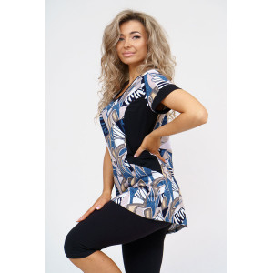 Костюм двойка женский №36948 кулирка с лайкрой (р-ры: 48-62)
