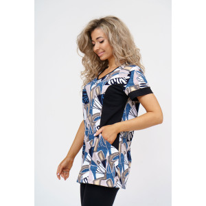 Костюм двойка женский №36948 кулирка с лайкрой (р-ры: 48-62)