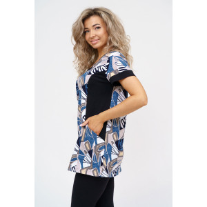 Костюм двойка женский №36948 кулирка с лайкрой (р-ры: 48-62)