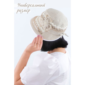 Шляпа женская лен №GL423