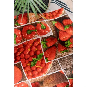 Полотенце банно-пляжное вафельное "Сочное ассорти" Полотенце банно-пляжное вафельное "Сочное ассорти"