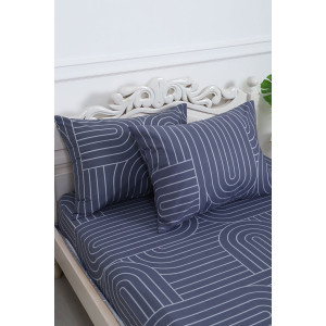 Простыня классическая перкаль "Пятый элемент" серый