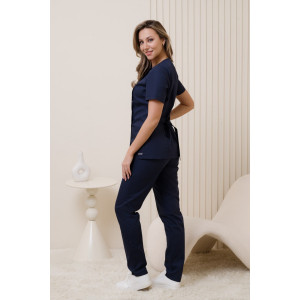 Костюм медицинский женский М-132-63 тиси (р-ры: 42-58) черника