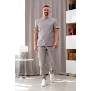 Костюм медицинский хирургический мужской М-149-20 тиси (р-ры: 46-56) серый