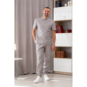 Костюм медицинский хирургический мужской М-149-20 тиси (р-ры: 46-56) серый